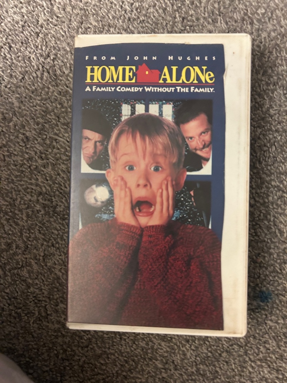Home Alone VHS Tape - Classic Movie Cover with Red Sweater